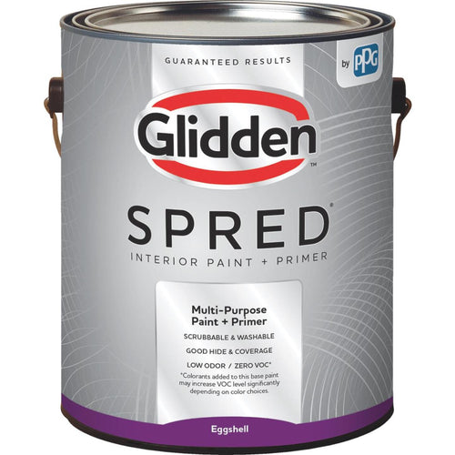 Glidden Spred Interior Paint + Primer Eggshell White & Pastel Base 1 Gallon