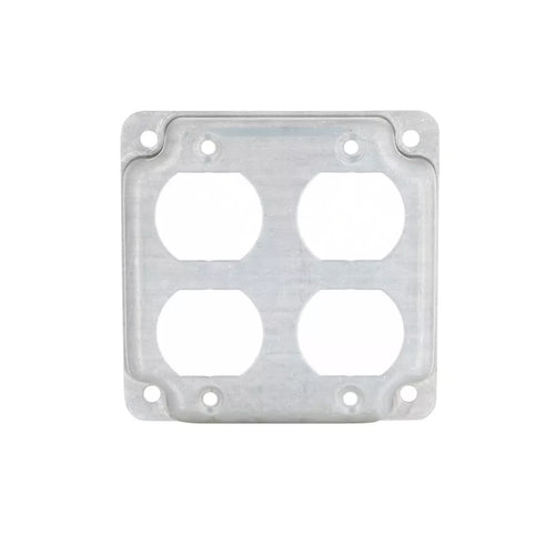 Hubbell Raco Square Cover Exposed Work 2-Duplex